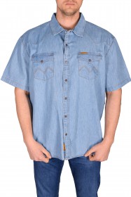 Мужская Джинсовая Рубашка Montana (Большие Размеры)